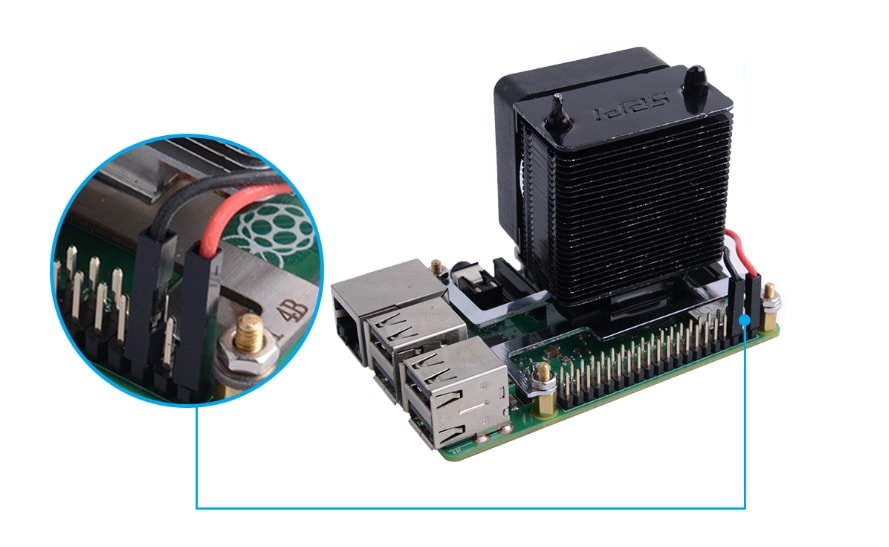 Infographic - Seeed Studio Black Warrior ICE Tower CPU Cooling Fan